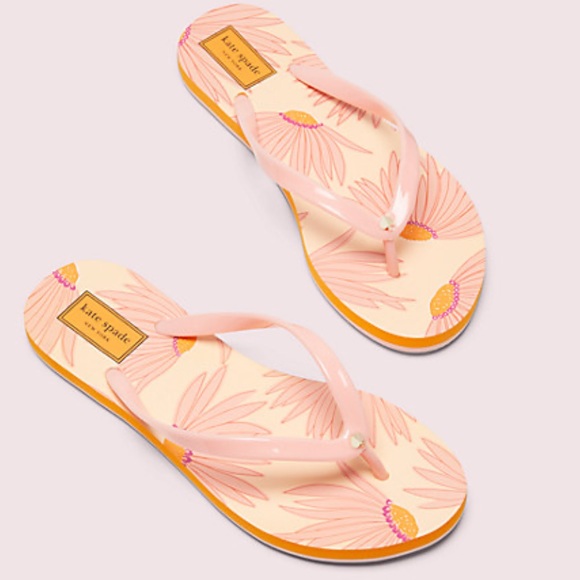 Kate Spade Fiji flip flops sz 10 - Picture 3 of 8